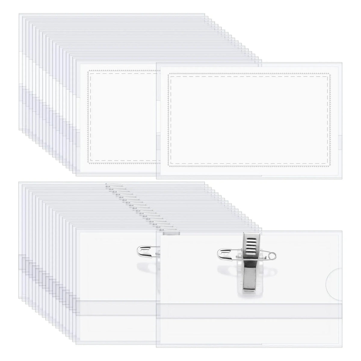Pin Name Badge Pack Of 50
