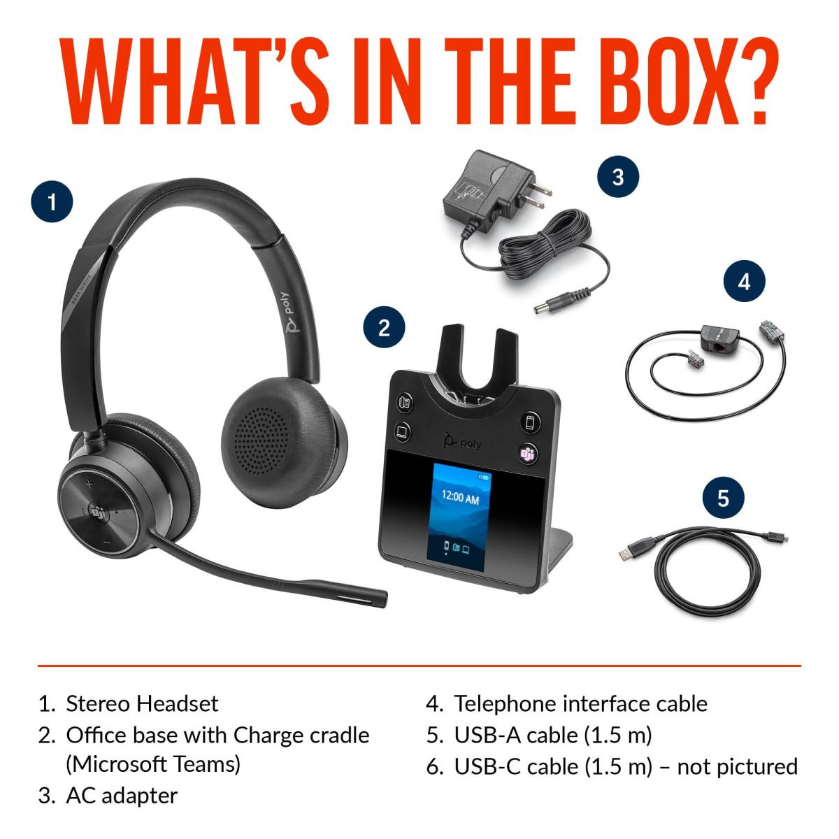 Poly Savi 7420 Office Stereo Microsoft Teams Certified Headset Poly Savi 7420 Office Stereo Microsoft Teams Certified Headset