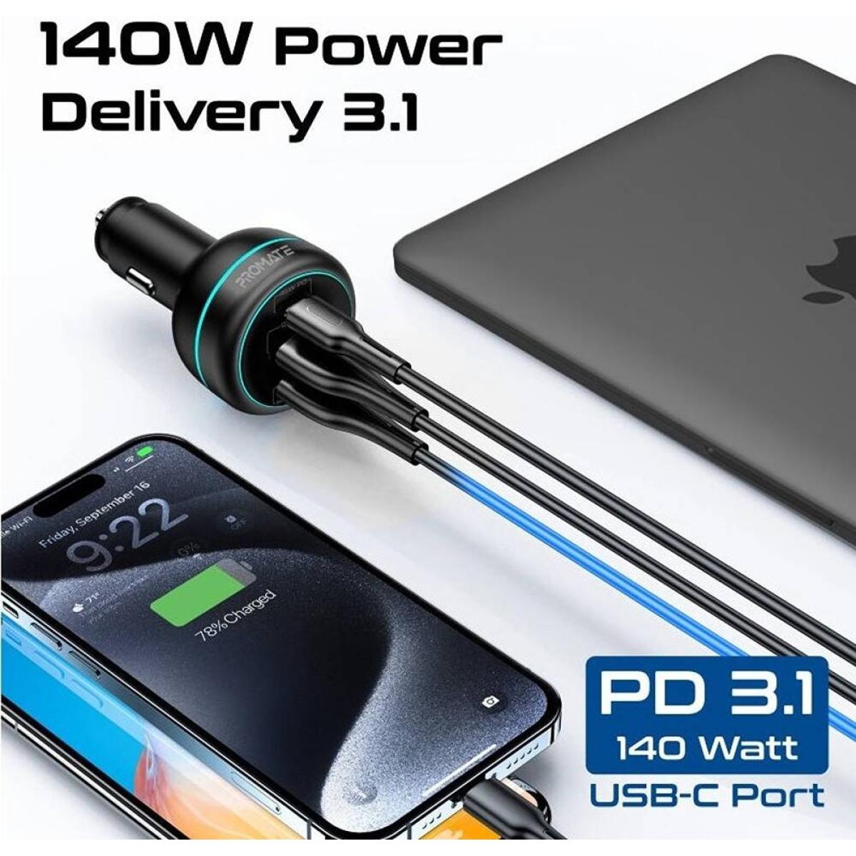 Promate Port 140W laptop for portable computing