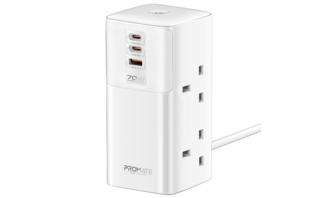 Promate Power Tower 70W multi - port Charging Station dual PD70W USB - C ports