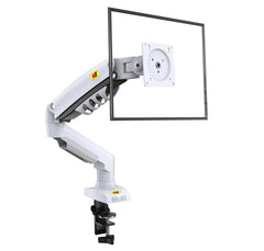 NORTH BAYOU F80 MONITOR DESK MOUNT STAND FULL MOTION FOR 17-30-inch MONITORS - WHITE