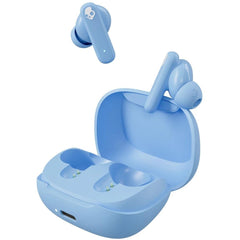 Skullcandy Smokin Buds Wireless Earbuds, Bluetooth Headphones, Noise Isolating Fit, Up To 20 Hours Battery, Ipx4 Sweat And Water Resistant, Microphone For Iphone Android Preppy Blue