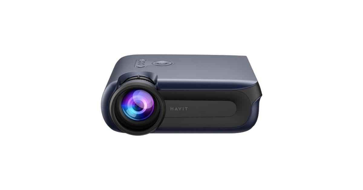 HAVIT PJ209 Smart Projector (Android TV 9.0), 1080P HOME THEATER, wireless, monitor
