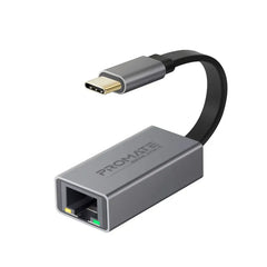 Promate GigaLink-C .GREY, USB-C to Gigabit Ethernet