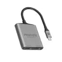 Promate MEDIALINK-H2, USB-C to Dual HDMI Adapter