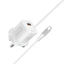 Promate Powerport-PDQC3.EU Charger , White
