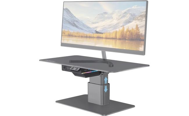 Promate Raizer 8 In 1 Eleric Monitor And Laptop Riser Stand, 5gbps, RGB