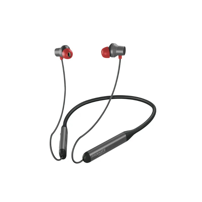 Promate Velcon.BLACK ANC Wireless Neckband Earphones