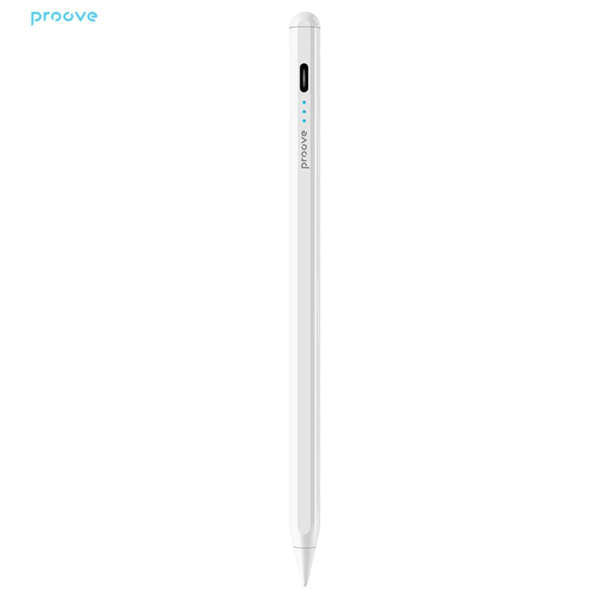 Proove Magic Wand Asp 01 Aive Version Stylus For Students & Office Work Usb C Charging, Aive Working Time 9 Hours White