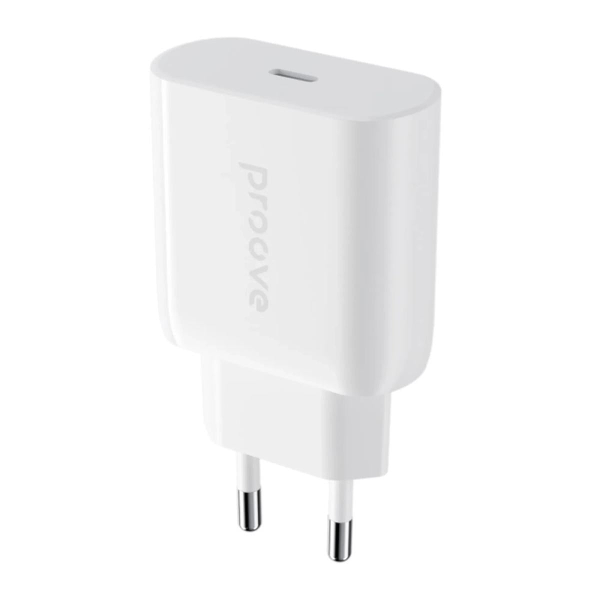 Proove Rapid Pd Wall Charger Type C 20w With Cable Usb C Lightning White Proove Rapid Pd Wall Charger Type C 20w With Cable Usb C Lightning White