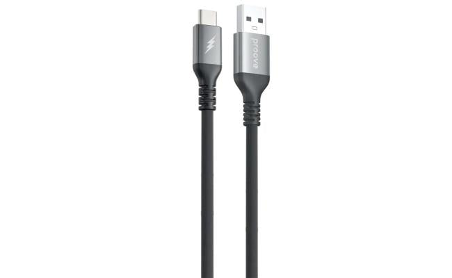Proove Regen Silicone Usb A To Type C 3a Cable 1m Black Proove Regen Silicone Usb A To Type C 3a Cable 1m Black