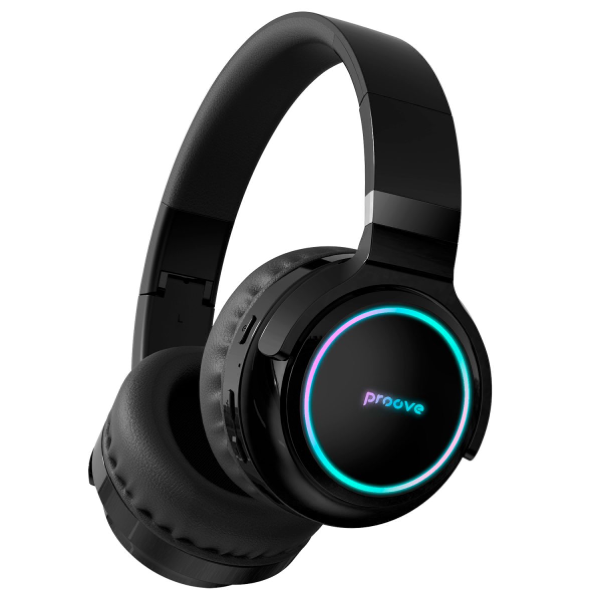 Proove Galaxy Bluetooth Headphones Rgb Backlight, Up To 40 Hours Of Listening Time Without Recharging, Usb Type C Charging, Bluetooth 5.3 Black
