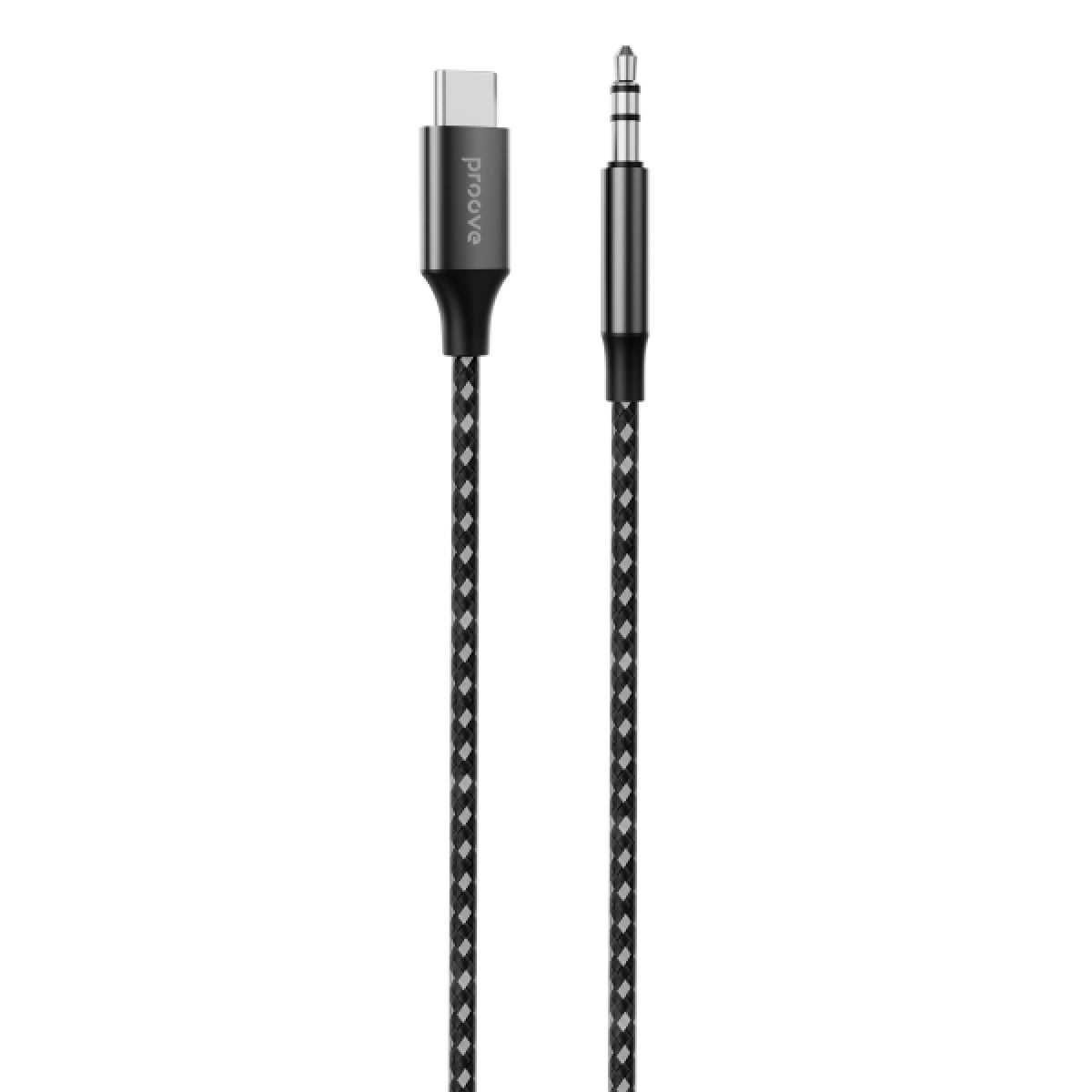 Proove Soundmesh Type C To 3.5mm Aux Cable, Hi Fi Audio System Support, Tear Resistant, Standard Length 1m