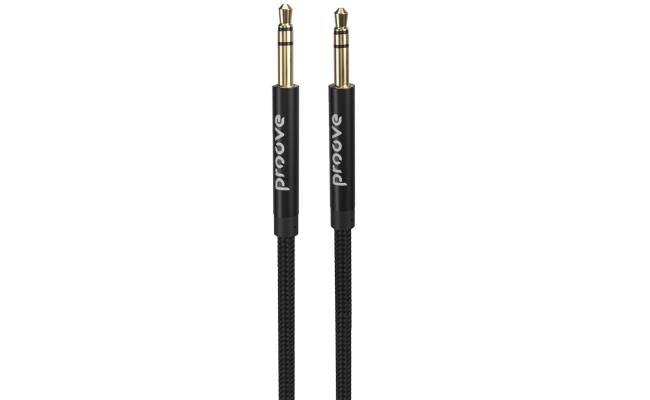 Proove Weft Cable Aux 3.5 to 3.5mm Jack Audio Cable 1 meter Black