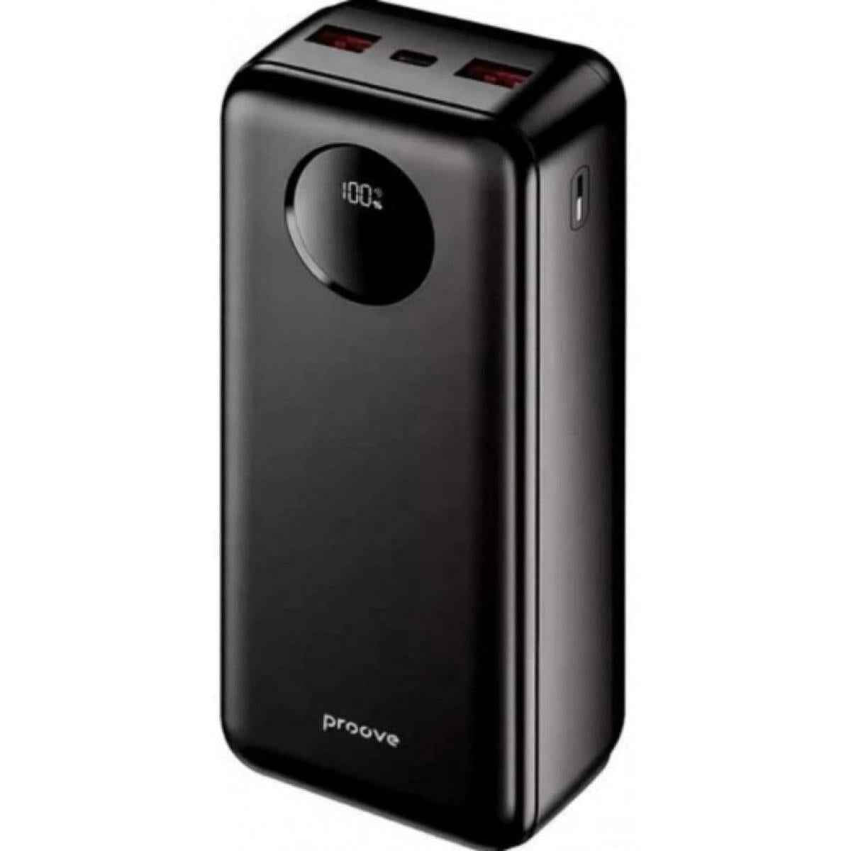 Proove Illuminator Se 22.5w 20000mah Fast Charging: Pd, Qc, Plastic Body, Led Display, Power Bank Black