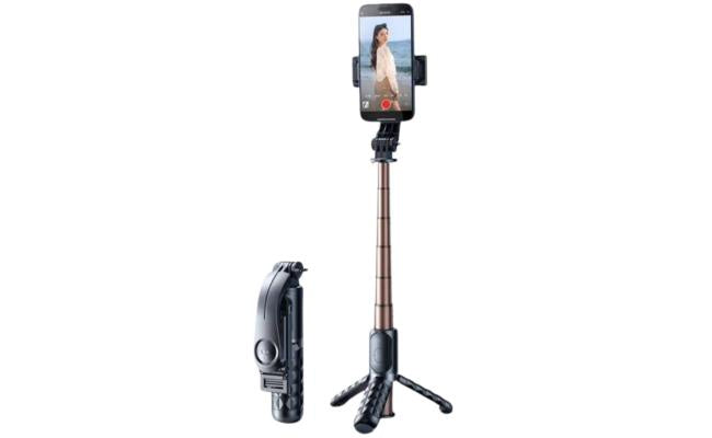 Rtako Q10r Mini Selfie Stick Pocket Sized 65cm Portable Anti Shake, Selfie Live Broadcast Black Rtako Q10r Mini Selfie Stick Pocket Sized 65cm Portable Anti Shake, Selfie Live Broadcast Black