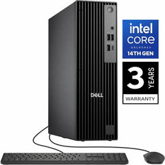 Dell Pro Slim QCS1250 (2025) 14Gen Intel Core i7 14700 vPro 20-Cores Performance & Expandability in a Space-Saving Design w/ 3 Years Warranty - Black