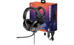 Jbl Quantum 300 Wired Over Ear Gaming Headphones With Jbl Quantum Engine Software Foam Ear Cushions 3.5 Mm & Usb Adapter Black
