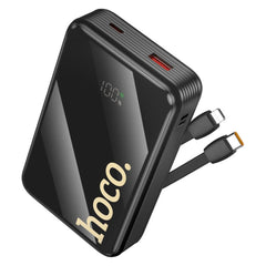 HOCO Q37A Graceful 22.5W + PD20W 20000mAh Power Bank Black with Built-in Cables
