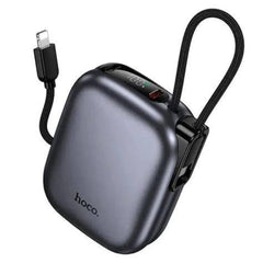 HOCO Q49 Peak PD20W 10000mAh Power Bank Metal Gray with Built-in Cable
