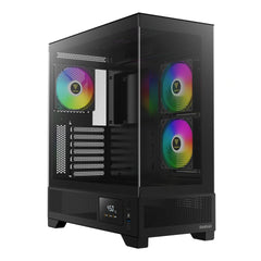 GAMDIAS ATLAS M1 ARGB MID TOWER GAMING CASE - BLACK