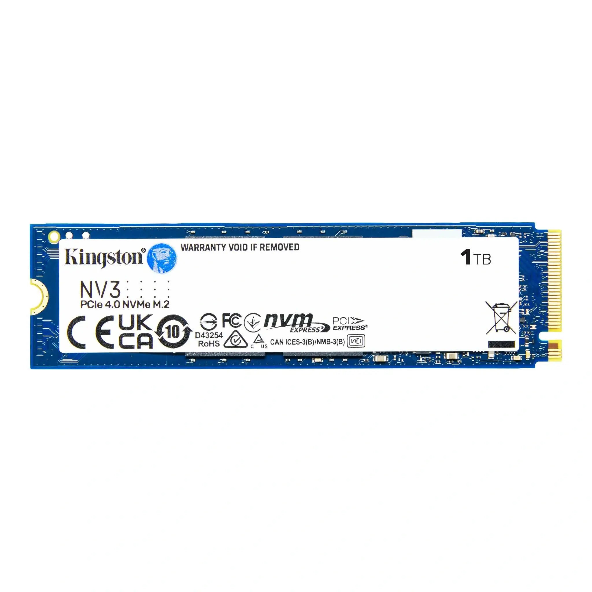 Kingston NVMe PCIe solid state drive for data storage