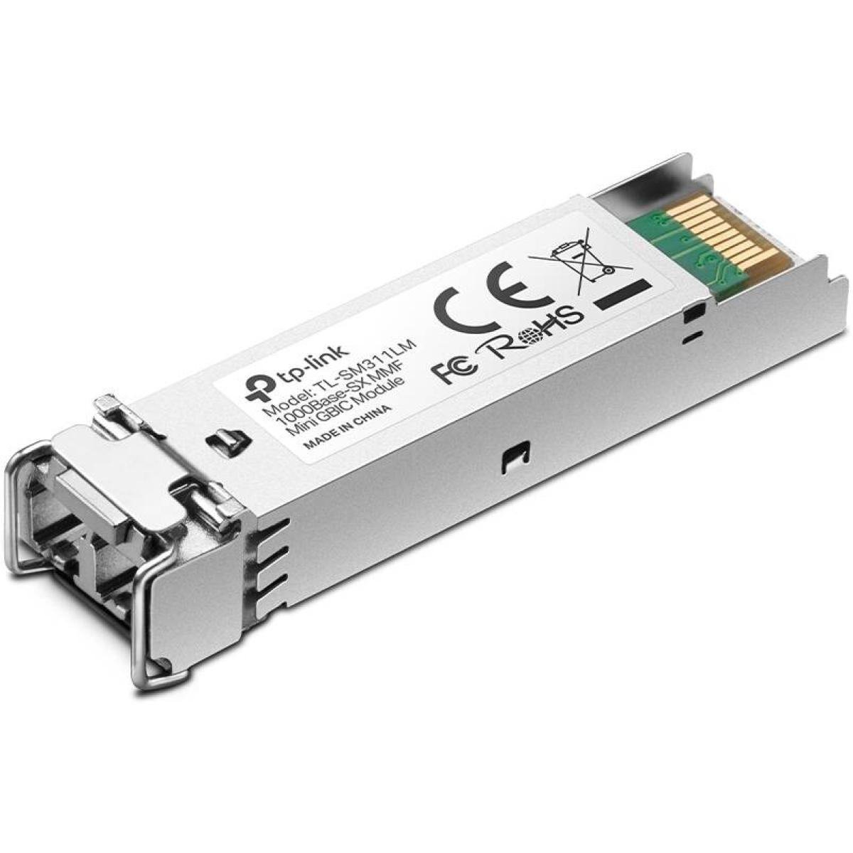 TP-LINK TL-SM311LM Gigabit SFP Module, 1000Base-SX Multi-Mode Fiber Mini GBIC Module, Plug and Play, LC/UPC Interface, Up to 550/220m Distance