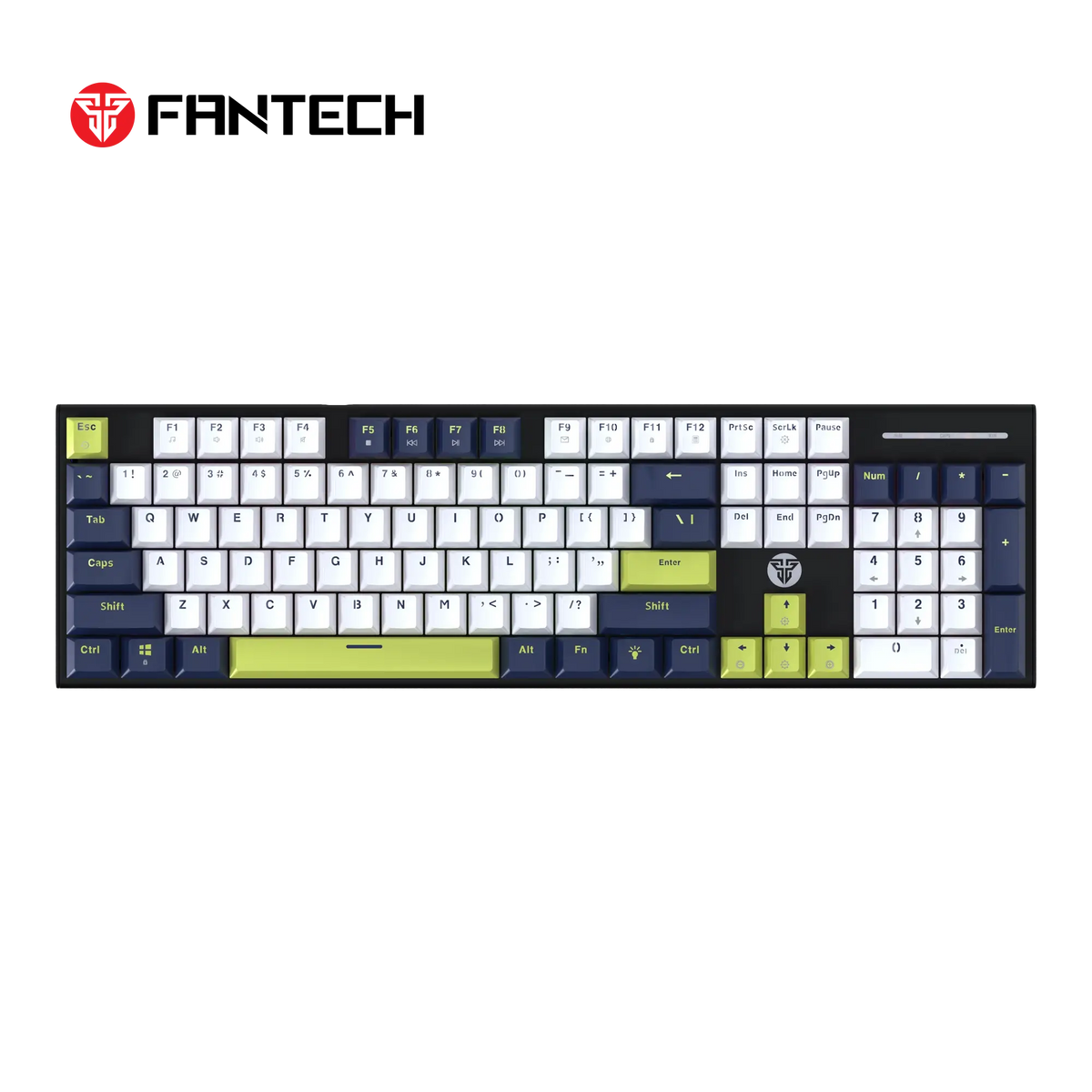 FANTECH ATOM104S MK878S MECHANICAL GAMING KEYBOARD MORI EDITION WHITE (Double-Shot ABS)