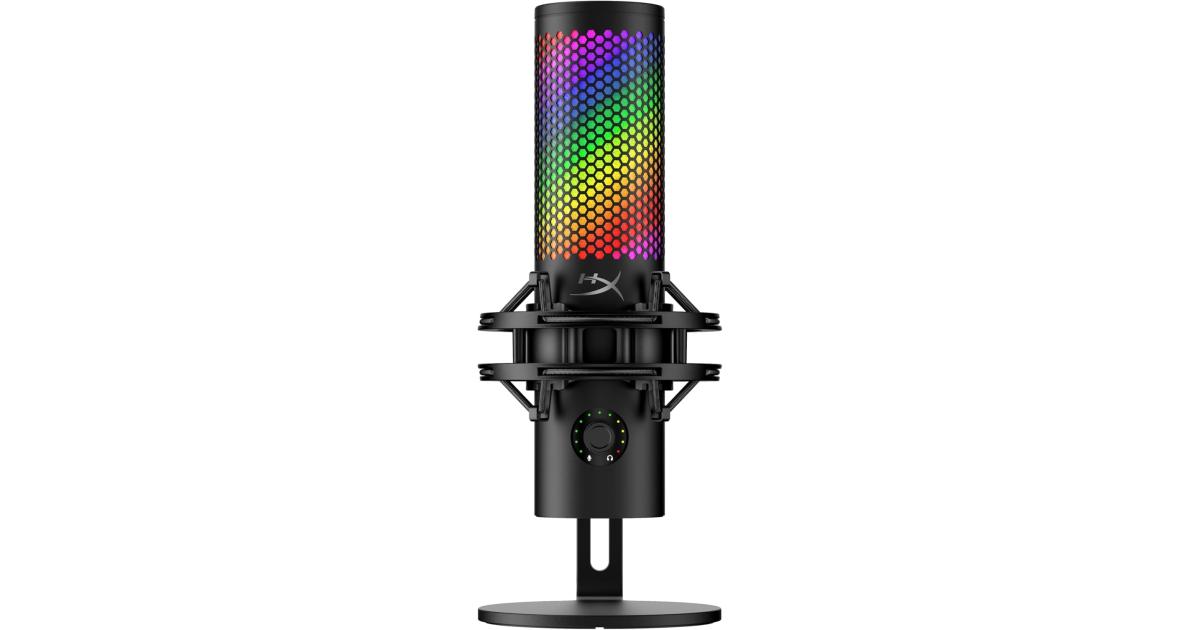 HyperX QuadCast 2 S - USB Best in-class Audio Quality, RGB Performance Black Microphone For Gaming, Streaming, Podcasting, Versatile Multifunction Knob, 4 Selectable Polar Patterns