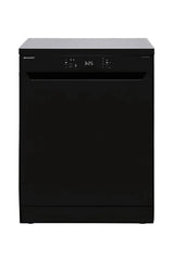 SHARP Freestanding Dishwasher 15 Place Settings 6 Programs 3 Baskets 3 Spray Arms A++ Black – QW-V615AS-BK3