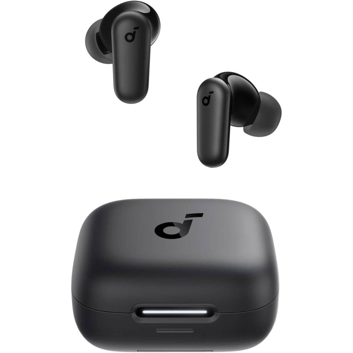 Anker Soundcore R50i NC Earbuds, Strong and Smart Noise Cancelling, Powerful Bass, 45H Playtime, 2-in-1 Case and Phone Stand, IP54, Wireless Earbuds, Bluetooth 5.4 - Black