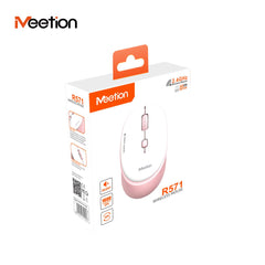 MeeTion R571 5 Colors Silent 2.4ghz Wireless Mouse -Pink
