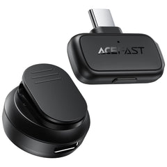 ACEFAST R7 2.4GHz USB-C Wireless Lavalier Microphone Black