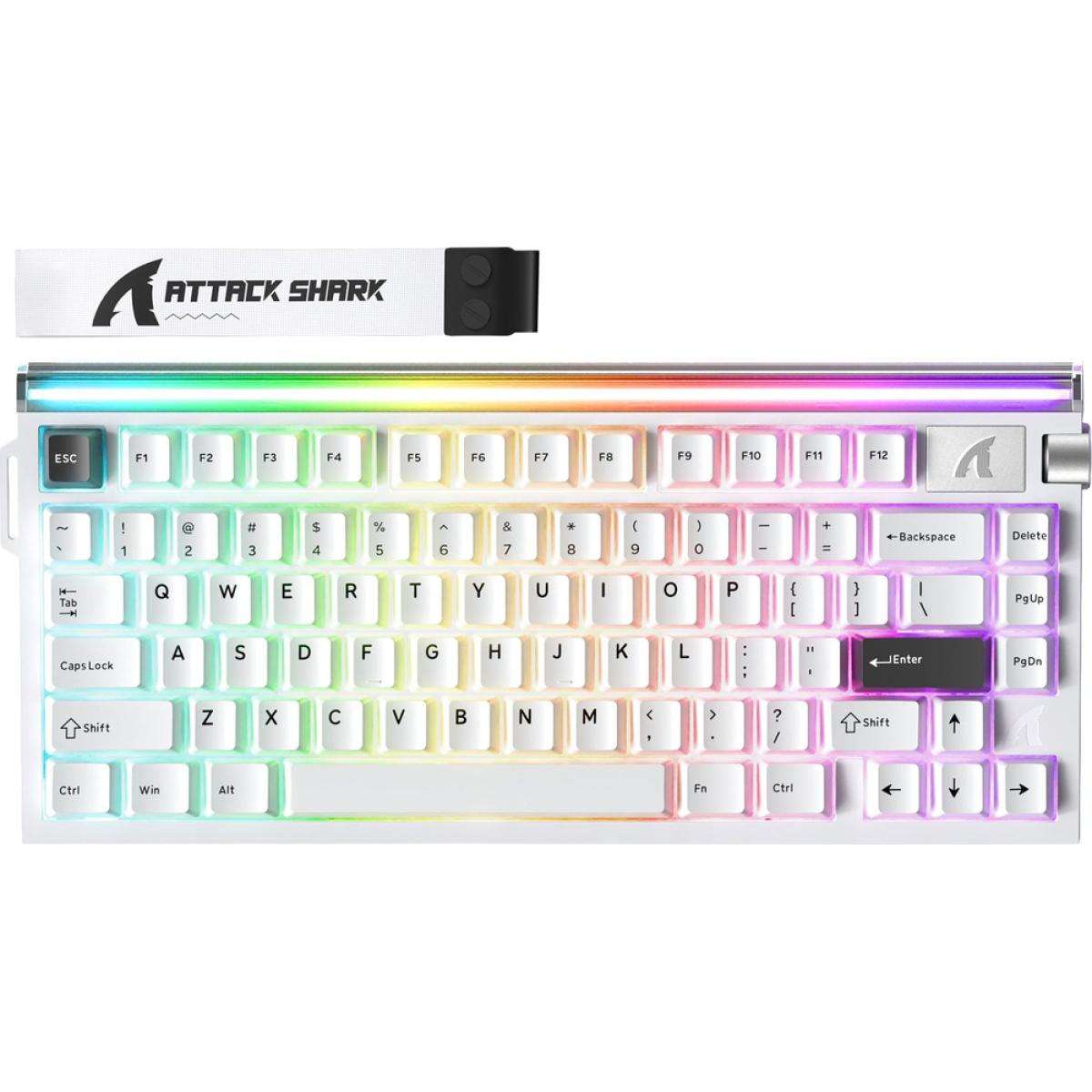 ATTACK SHARK R85 HE 75% Wired Magnetic Gaming Keyboard Starry White