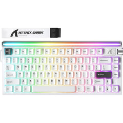 ATTACK SHARK R85 HE 75% Wired Magnetic Gaming Keyboard Starry White