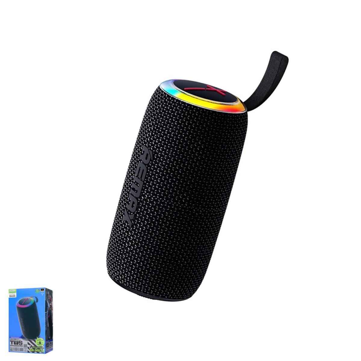 Remax RB-M82 RGB Wireless 7Wx2 USB/Type-C/TF/FM Speaker -Black