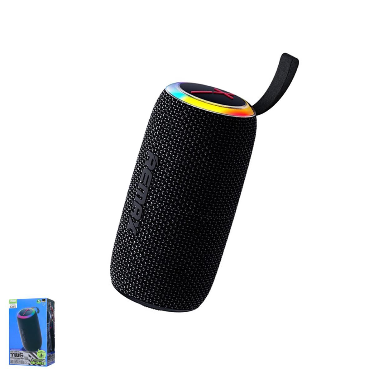 Remax RB-M82 RGB Wireless 7Wx2 USB/Type-C/TF/FM Speaker -Black