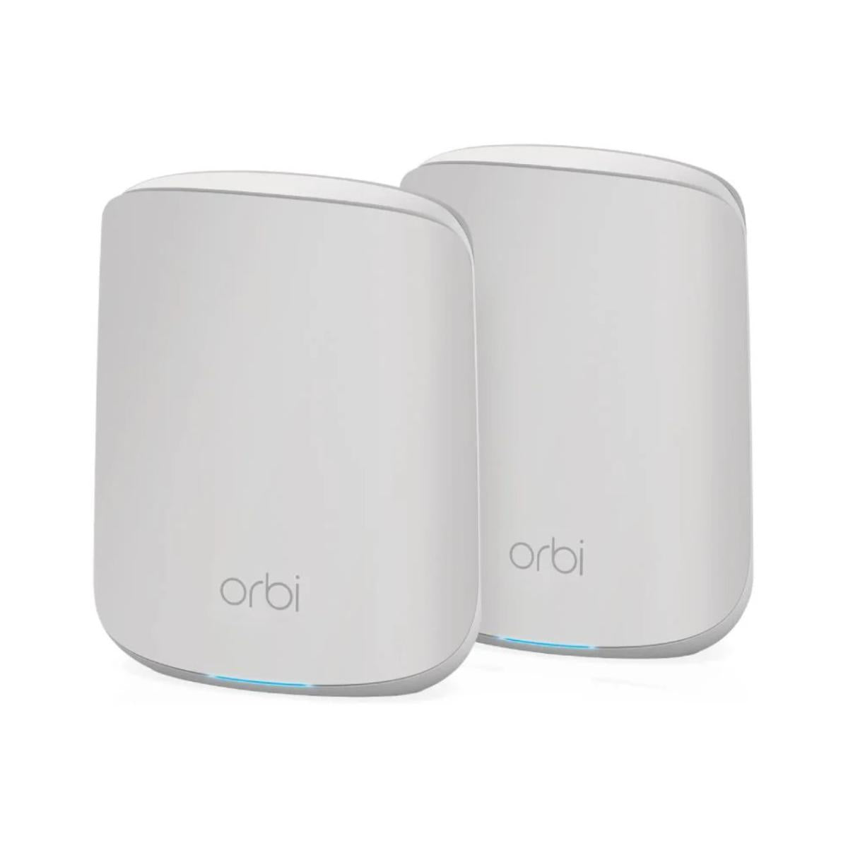 NETGEAR (RBK352) Orbi Mesh AX1800 (Up to 1.8 Gbps) Wi-Fi 6 Dual Band Router with 1 Satellite Extender Whole Home Coverage up to 2,500 sq. ft. and 30 Devices (2-Pack)