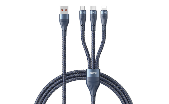 Remax Rc 199th Whirly Series 5a 3 In 1 Fast Charging Cable