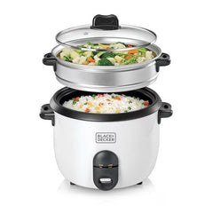 Black & Decker 2-in-1 Non-Stick Rice Cooker 700W 1.8L