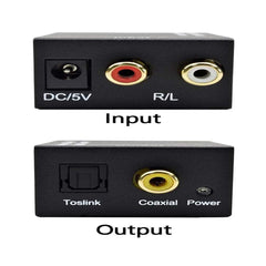 RCA-OPTI Analog to Digital Optical Audio Converter