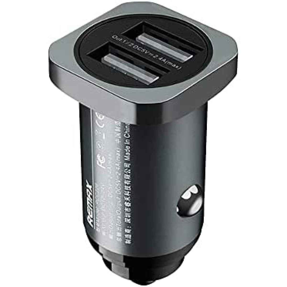 Remax RCC226 Car Charger with 2 Charging Ports - Black
