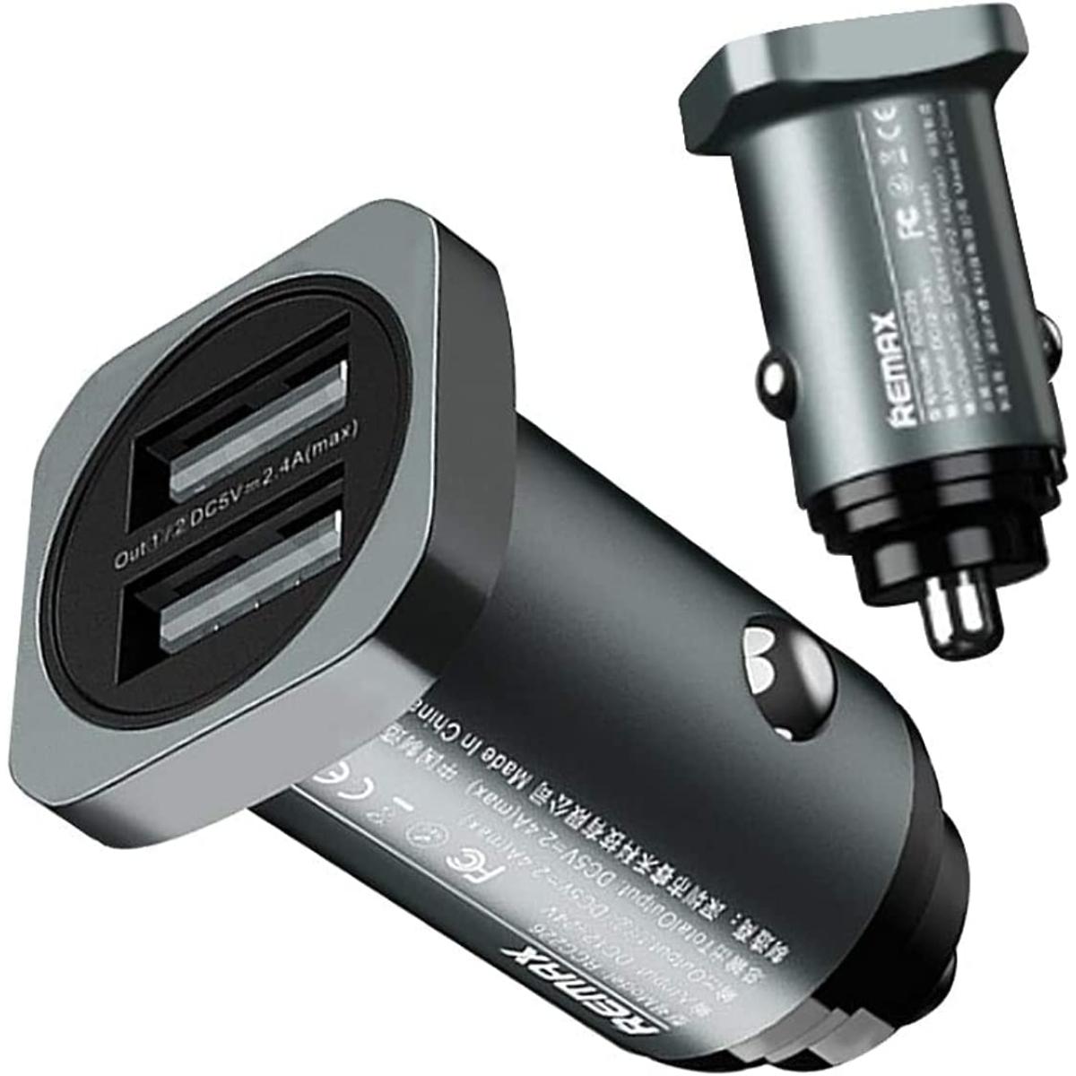 Remax RCC226 Car Charger with 2 Charging Ports - Black