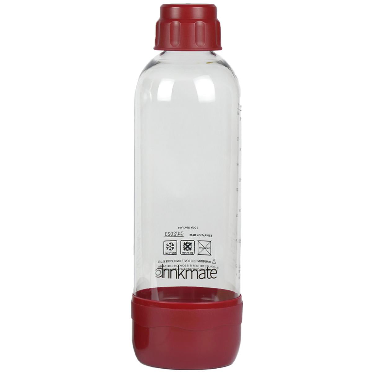 Drinkmate 1.0l Carbonating Bottles Red, 1 Pack - CompuMe