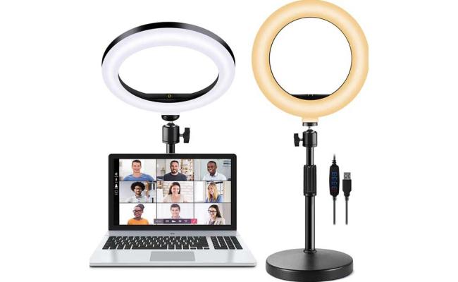 10+ Inches Xj42p Full Led Light With Desk Stand