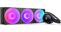 NZXT Kraken Plus 360 RGB (Black) LCD Display All-In-One 360mm Liquid CPU Cooler w/ Enhanced Cold Plate, RPM, Static Pressure F360 RGB Core Single Frame Fan