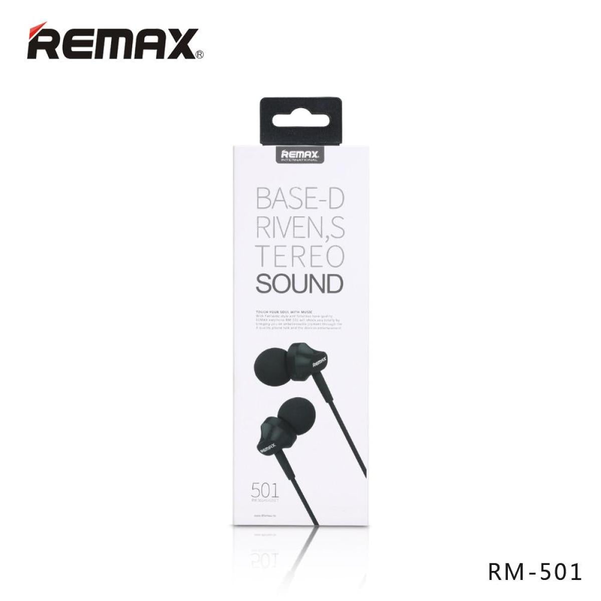 Remax RM-501 High Performance Wired In Ear Earphone Stereo with Mic, 3.5mm Jack