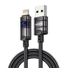 Remax C01-AL Digital Display Briaded Lightning to USB Data Cable 1.2M 30W