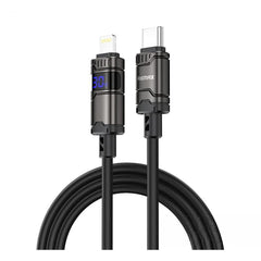 Remax RM-C01-CL Digital Display Briaded Lightning to Type-C Data Cable 1.2M 30W