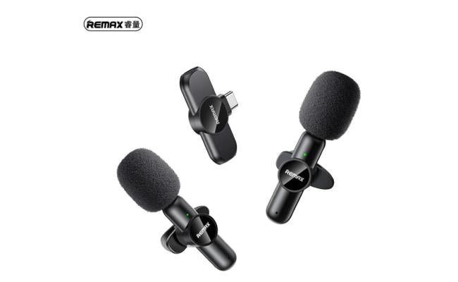 Remax K10 Ryusic Series One To Two Live Stream Wireless Microphone Type C